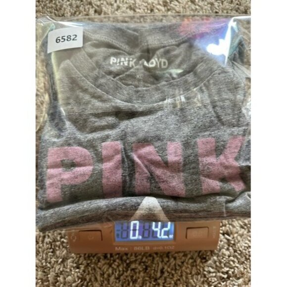 Pink Floyd Womens Gray Graphic Print The Dark Side of the Moon Band Tee Size XL - Picture 11 of 11